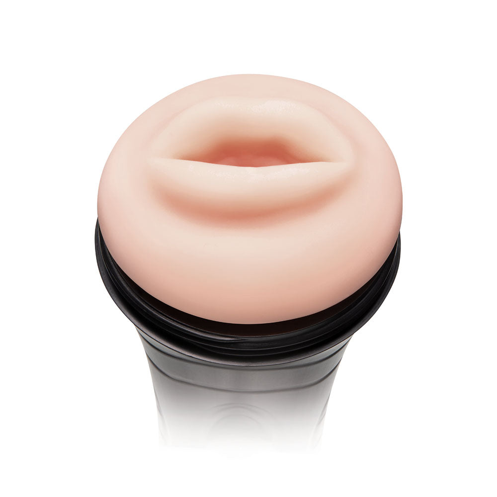 Zolo STROKE OFF Deep Throat BJ Realistic Mouth Stroker - Masturbators and Strokers
