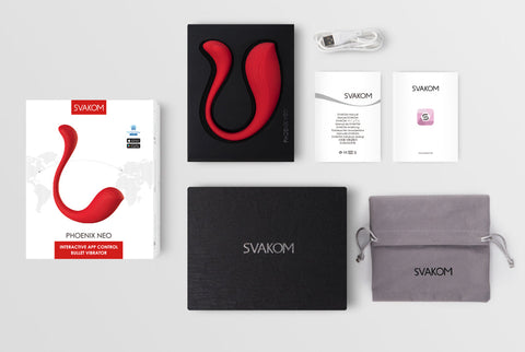 Svakom Phoenix Neo App Controlled Multi Functions Bullet Vibrator - Remote Control Vibrators