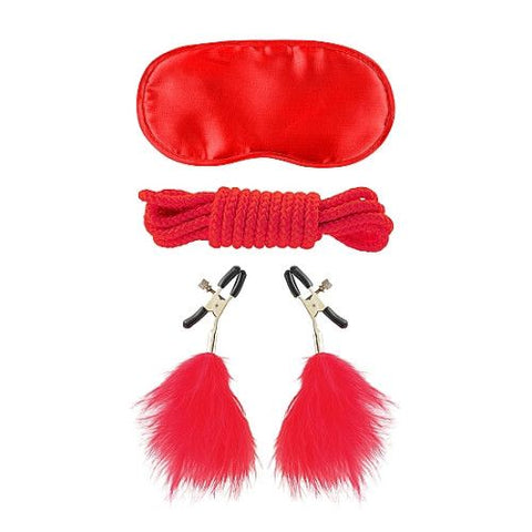 Fetish Fantasy Lovers Bondage Play Sex Kit Red - Bondage Kits