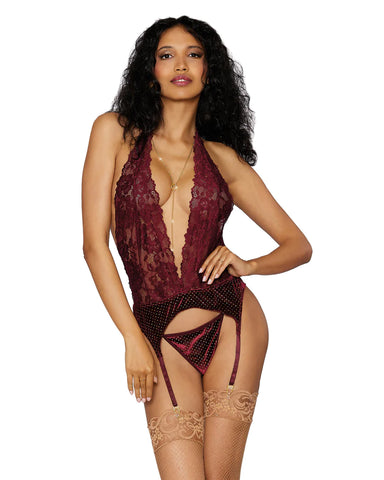 Dream Girl Lingerie Sexy Garter Slip & G-String - Teddies and Bodysuits