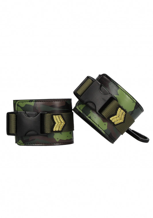 Shots Toys Army Theme Fetish Play Ankle Cuffs - Cuffs And Restraints