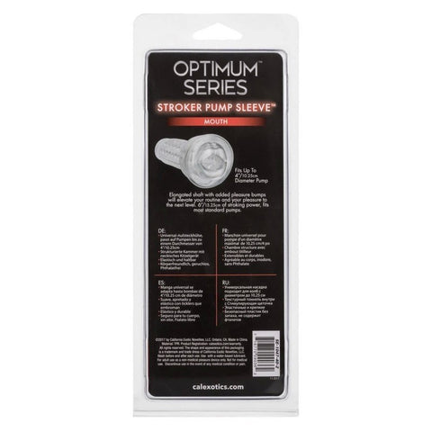 CalExotics Optimum Series Stroker Pump Sleeve Mouth - Pumps, Extenders and Sleeves