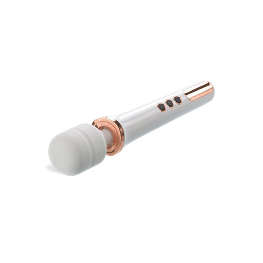 Adam and Eve USB Rechargeable Magic Body Wand Massager Rose Gold/White - Body Wands