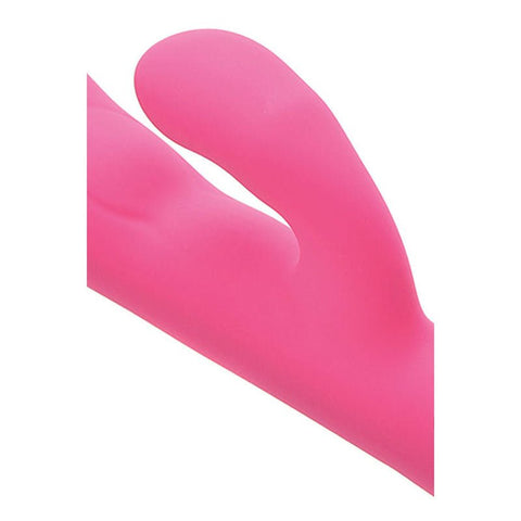 Adam and Eve The Warming Rechargeable Warming G Spot Rabbit Vibrator Pink - Rabbit Vibrators