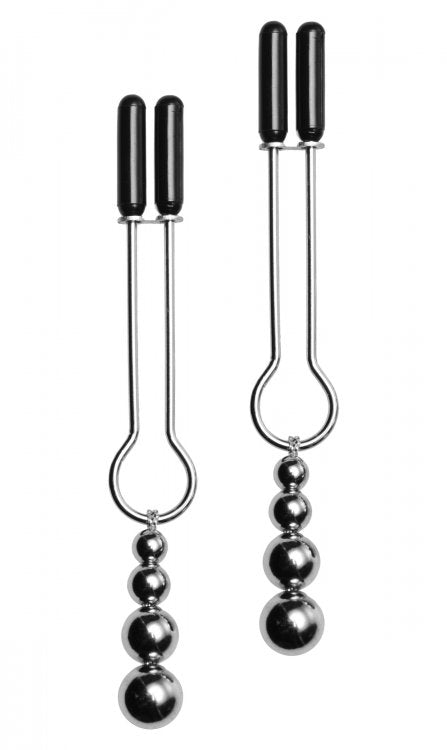 Adorn Triple Bead Nipple Clamp Set - Nipple and Clit Clamps
