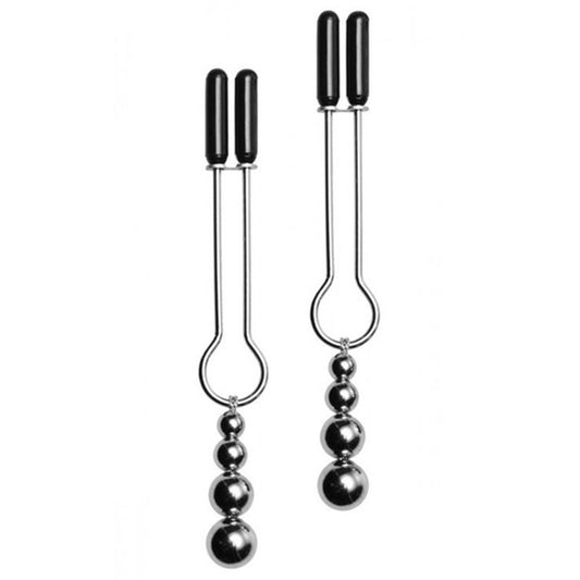 BDStyle Adorn Triple Bead Nipple Clamp Set Nipple and Clit Clamps
