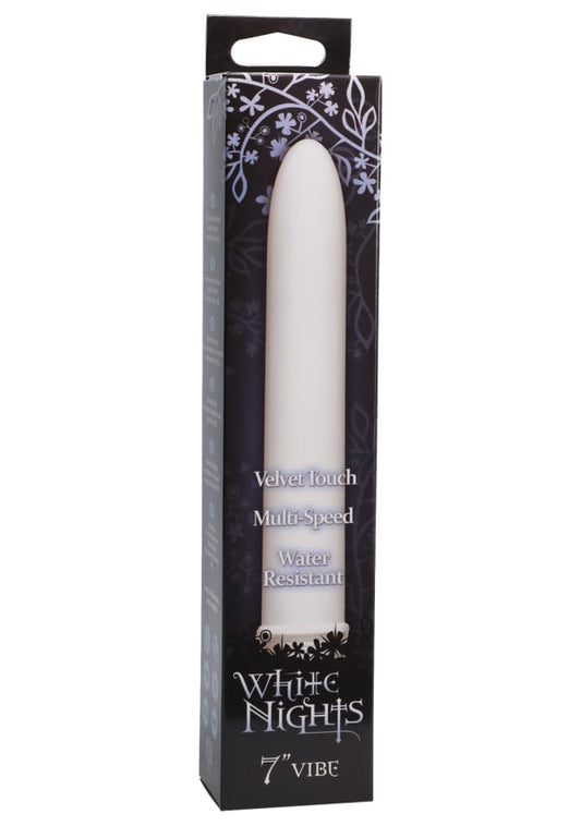 Doc Johnson White Nights Velvet Touch Bullet Vibrator - Bullet Vibrators