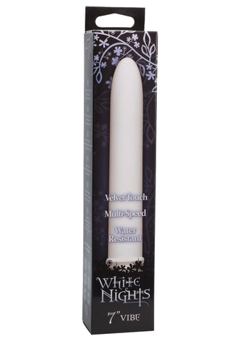 Doc Johnson White Nights Velvet Touch Bullet Vibrator - Bullet Vibrators
