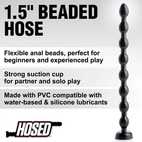 Hosed 19 Inches Beaded Textured Anal Snake Beads - Anal Beads and Balls