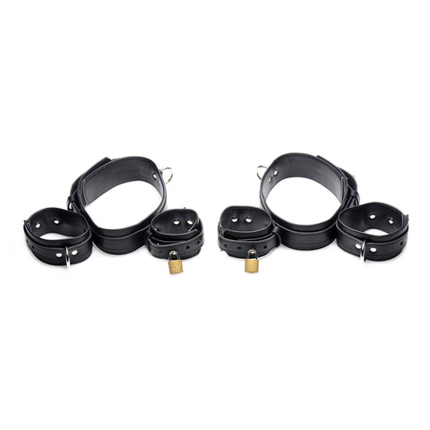 Strict Frog Tie Bondage Restraint Set Black - Bondage Kits