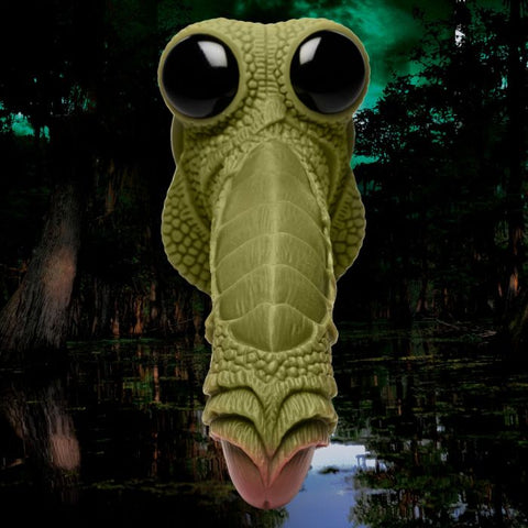 XR Brands Creature Cocks Swamp Monster Fantasy Dildo Green 23.9cm - Realistic Dildos
