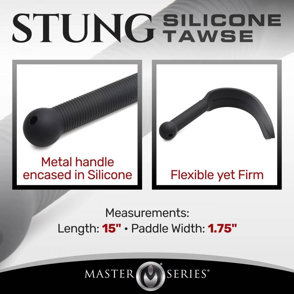 Master Series Stung Silicone Bondage Play Tawse Paddles And Slappers