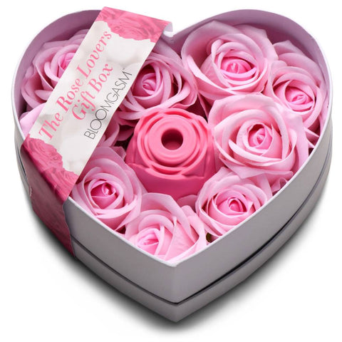 XR Brands The Rose Lovers Clitoral Vibrator Gift Box - Clit Ticklers and Pulsators