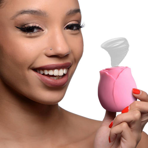 XR Brands The Rose Lovers Clitoral Vibrator Gift Box - Clit Ticklers and Pulsators