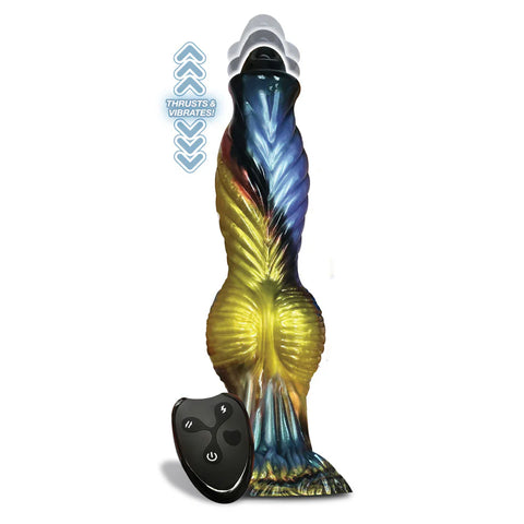 Alien Nation Phoenix - Thrilling 9" Silicone Vibrator - Harness Dildos