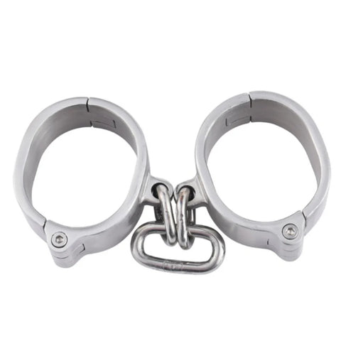 Stainless Steel Restraint Cuffs - Enhance Sensual Exploration - Steel Sex Toys