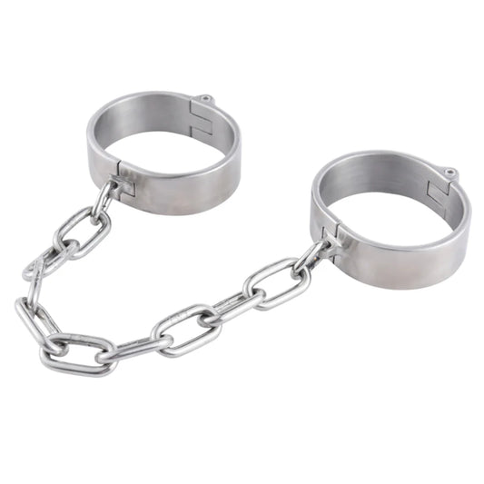 Stainless Steel Restraint Cuffs - Enhance Sensual Exploration - Steel Sex Toys
