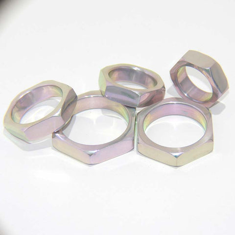 Aluminium Hexagonal Cock Ring - Cock Rings