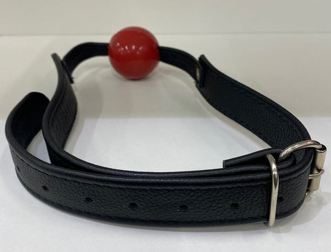 Amour Etrange Leather Ball Gag - Bondage Gags and Bits