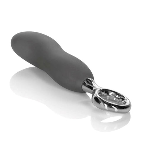 CalExotics Up! Curve It Up Silicone Prostate Toys Grey - Anal Dildos