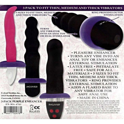 Anal Stopper Vibrator Enhancer Black - Prostate Toys
