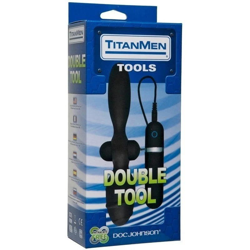TitanMen's Dual-Ended Vibrating Pleasure Plug Prostate Toys