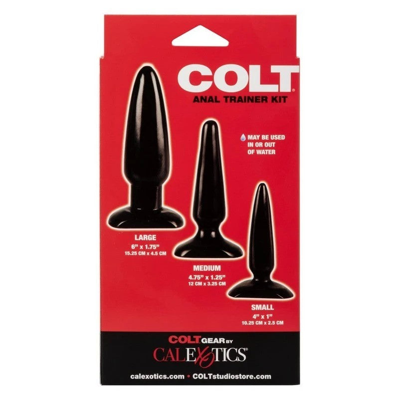 Colt Three Sizes Anal Plugs Trainer Kits Prostate Toys