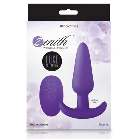 Zenith Wireless Stimulator Purple - Butt Plugs