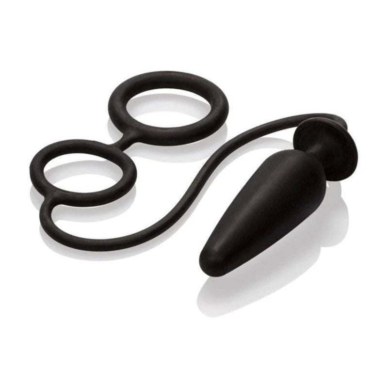 Dr. Joel Kaplan Silicone Probe With Dual Cock Ring Prostate Toys