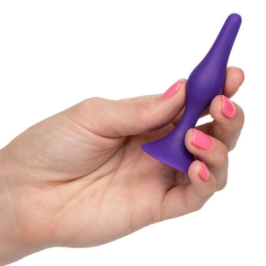 Booty Call Booty Silicone Anal Trainer Kit Purple - Butt Plugs
