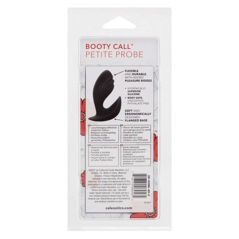 Booty Call Petite Backdoor Pleasure Probe Black - Butt Plugs