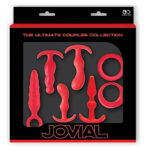 Jovial 7 Piece Anal Kit Red - Butt Plugs