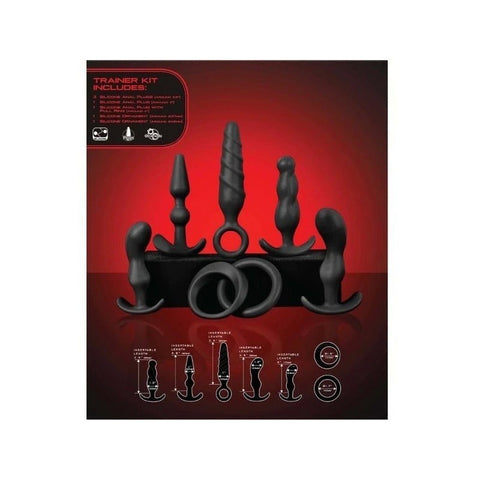 Jovial 7 Piece Anal Kit Black - Butt Plugs