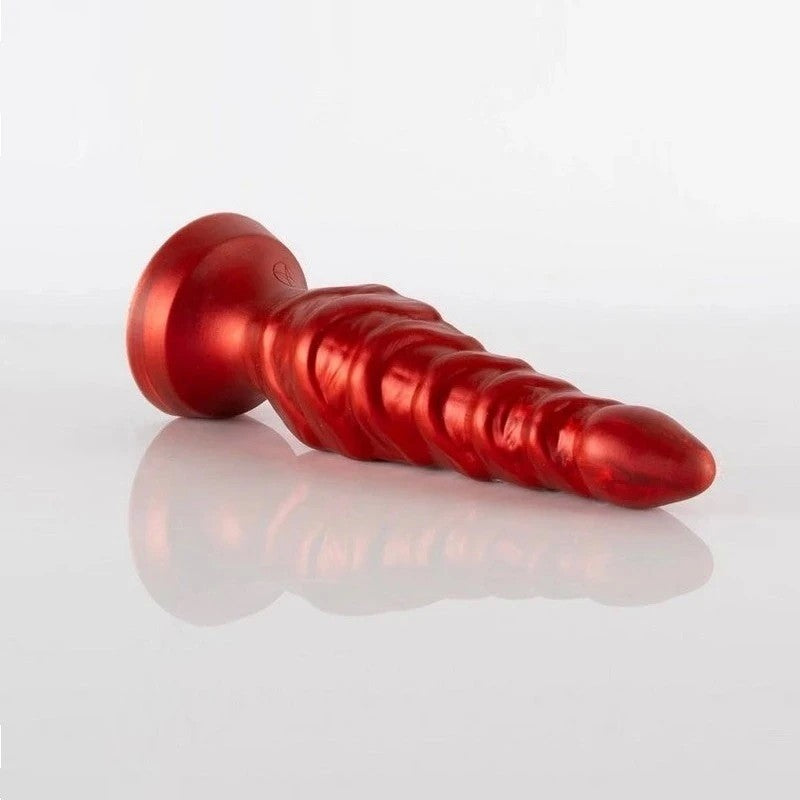Shove Up 5" Silicone Butt Plug with Suction Cup Red Butt Plugs