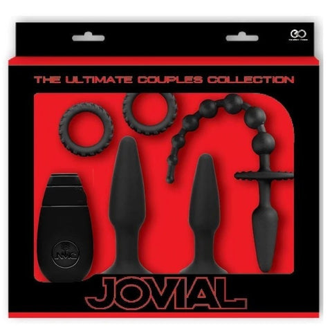 Jovial 5 Piece Anal Kit With Vibrating Butt Plug - Butt Plugs