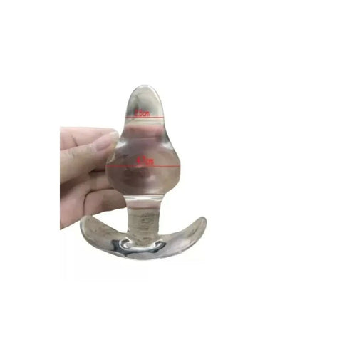 Anchored Clear Anal Plug - Butt Plugs