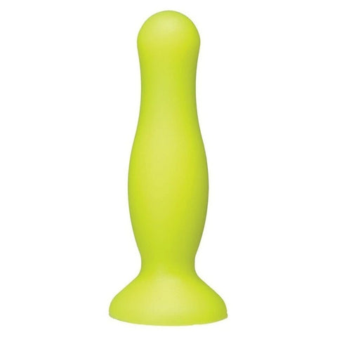 Doc Johnson American Pop Mode 4 inch Anal Plug Yellow - Butt Plugs