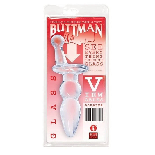 ButtMan's Viewable Glass Butt Plug Doubler - Butt Plugs