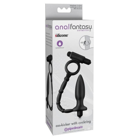 Anal Fantasy Collection Ass-Kicker With Cock Ring - Butt Plugs
