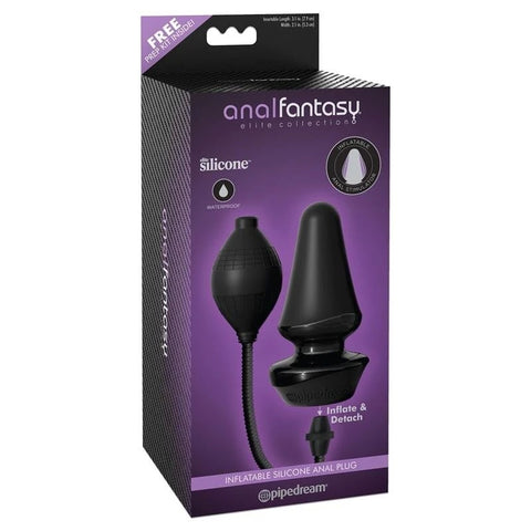Anal Fantasy Elite Inflatable Silicone Butt Plug - Butt Plugs