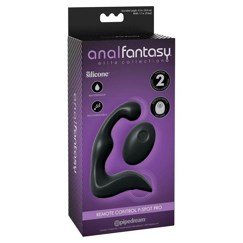 Anal Fantasy Elite Remote Control P-Spot Pro Massager Butt Plugs