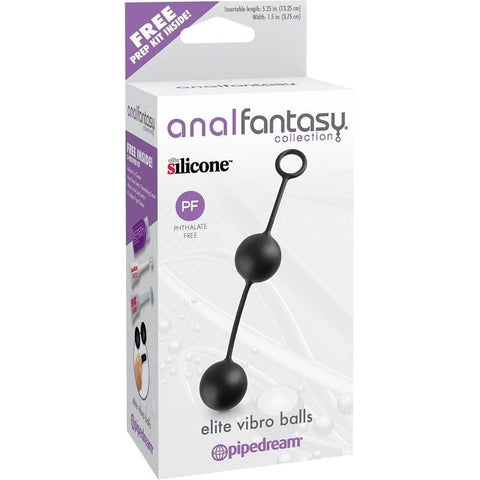 Anal Fantasy Collection Elite Vibro Anal Balls - Butt Plugs