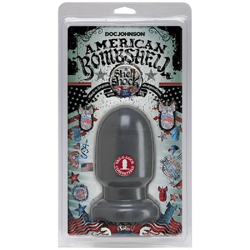 American Bombshell Shell Shock Gunmetal Small Anal Dildos