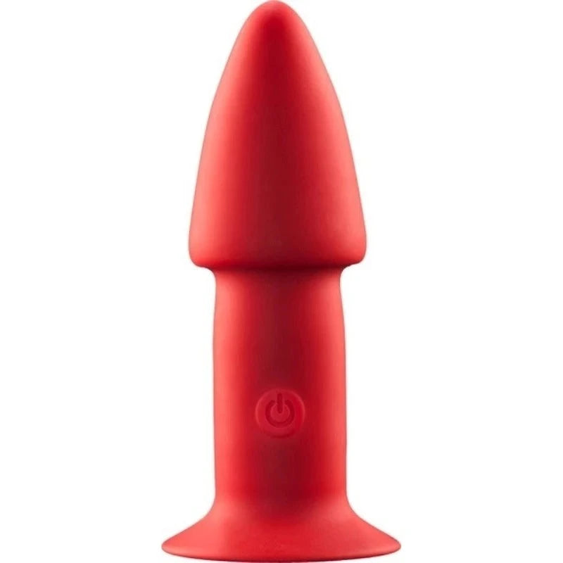 Excellent Power One Touch Rechargeable Silicone Butt Plug 5 inch Anal Vibrators