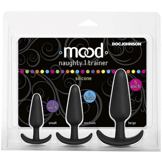 Mood Naughty 1 Trainer Set Black - Butt Plugs