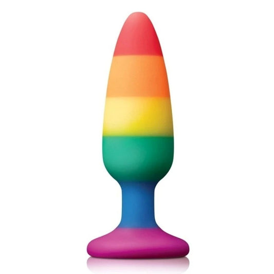 Colours Pride Edition Pleasure Plug Rainbow Medium {% if variant != 'Default Title' and variant != blank %} {% endif %} Butt Plugs