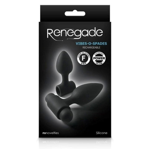 Renegade Dual-Size Anal Pleasure Kit - Silicone Plugs and Rechargeable Vibrator - Butt Plugs