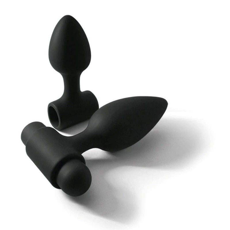 Renegade Dual-Size Anal Pleasure Kit - Silicone Plugs and Rechargeable Vibrator Butt Plugs