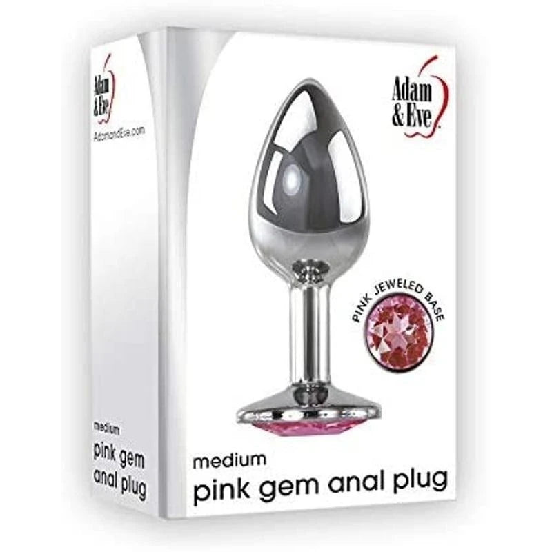 Adam and Eve Pink Gem Anal Plug Butt Plugs