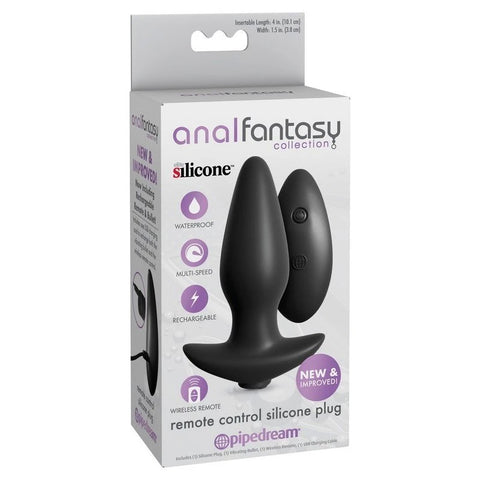 Anal Fantasy Collection Remote Control Silicone Butt Plug - Anal Vibrators